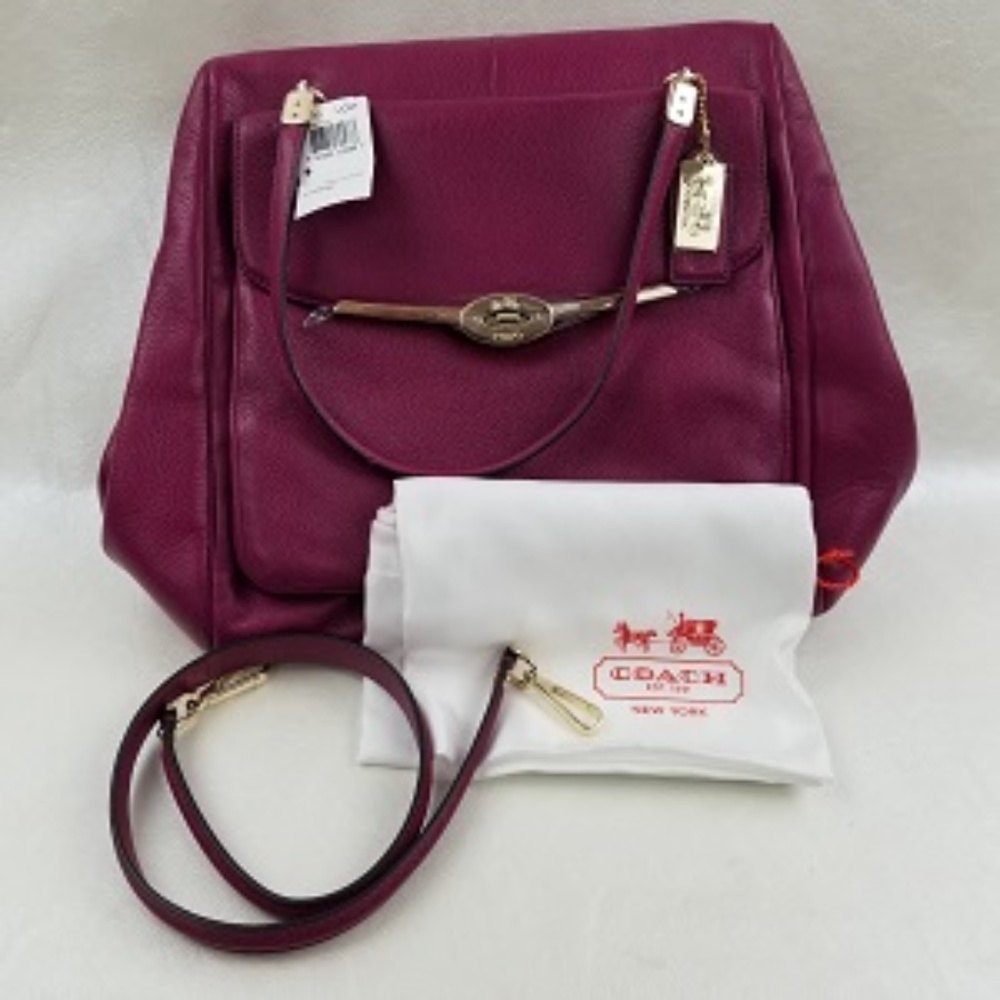 Coach Madison Leather North South Satchel 25170